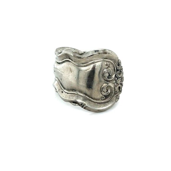 Silver Color Spoon Ring - Picture 1 of 4